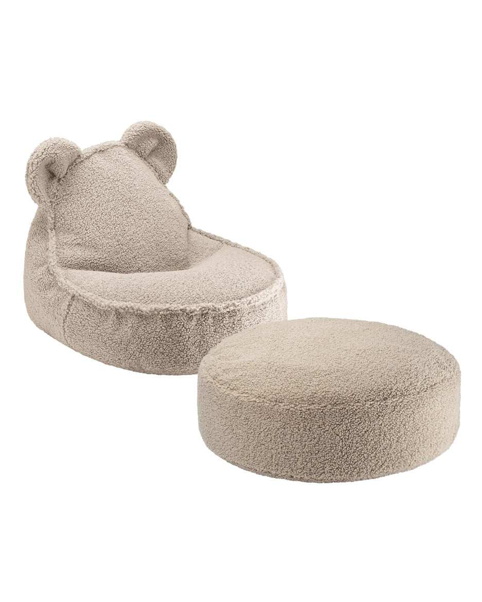 Teddysitzsack & Ottomane/ Biscuit