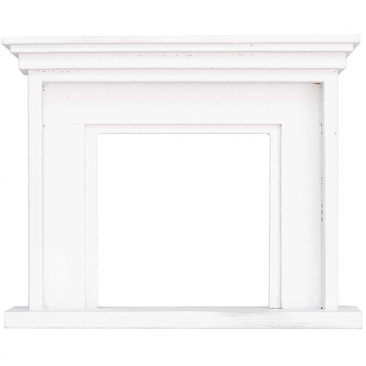 Wichtel Holz-Kamin weiß