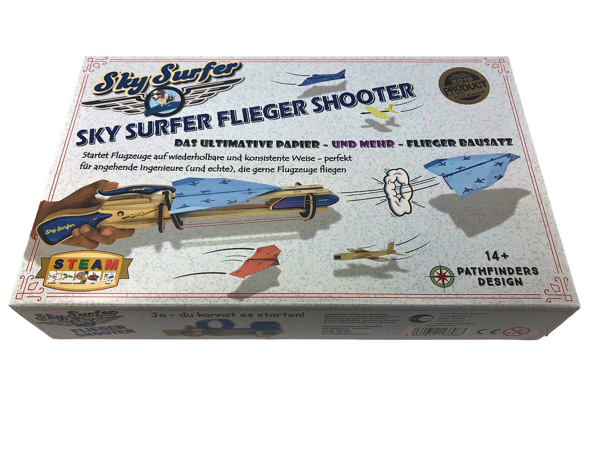 Skysurfer DIY-Bausatz Holzflieger Set für Kinder ab 14 Jahren mit Zubehör und Anleitung