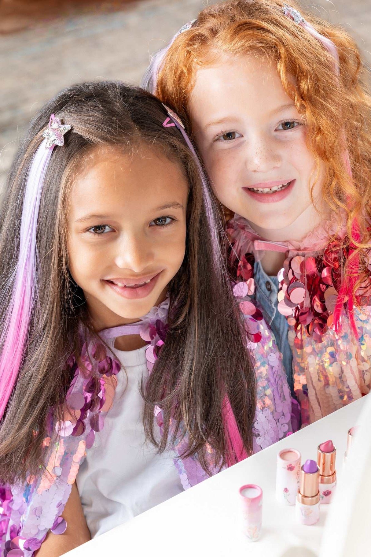 Pailetten Umhang 4-6 Jahre