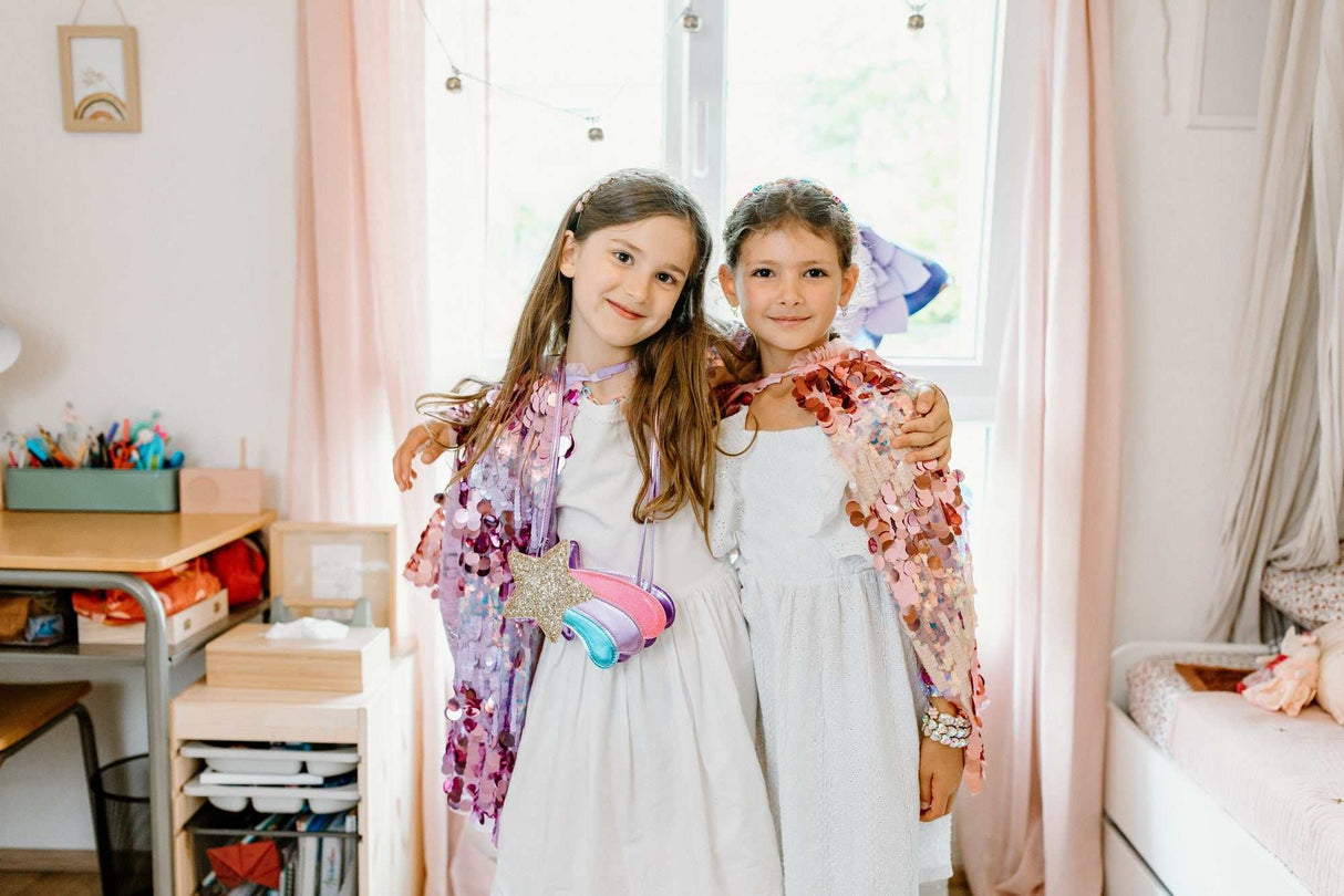 Pailetten Umhang 4-6 Jahre