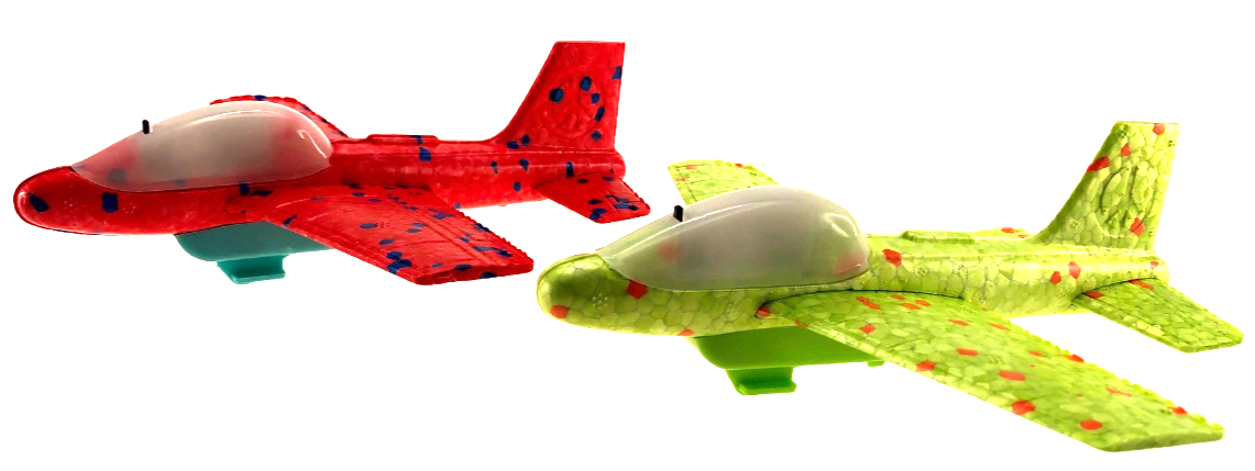 Foam Glider Ersatzflieger mit Licht für Foam Shooter in Rot oder Grün