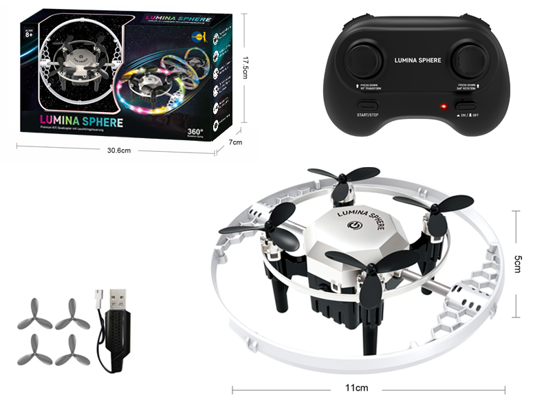 Lumina Sphere - Quadcopter mit Licht