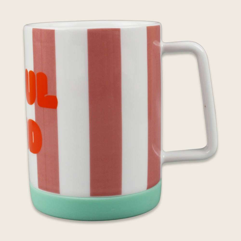 Porzellanset Schulkind Streifen flieder/pink