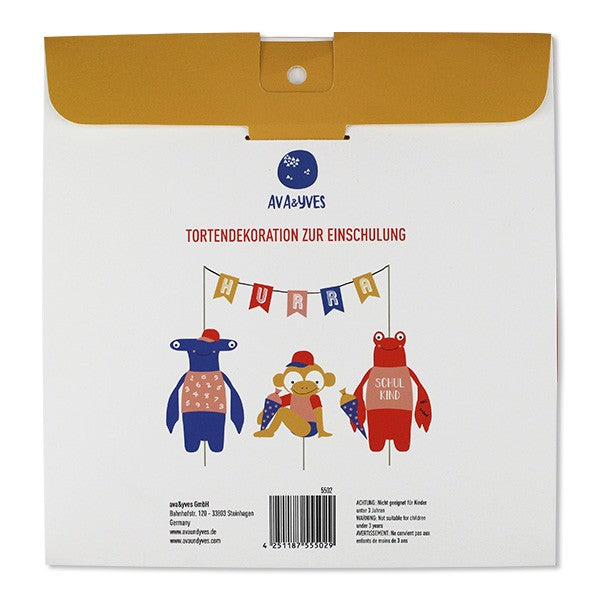 Kuchen- Deko Äffchen & Hummer