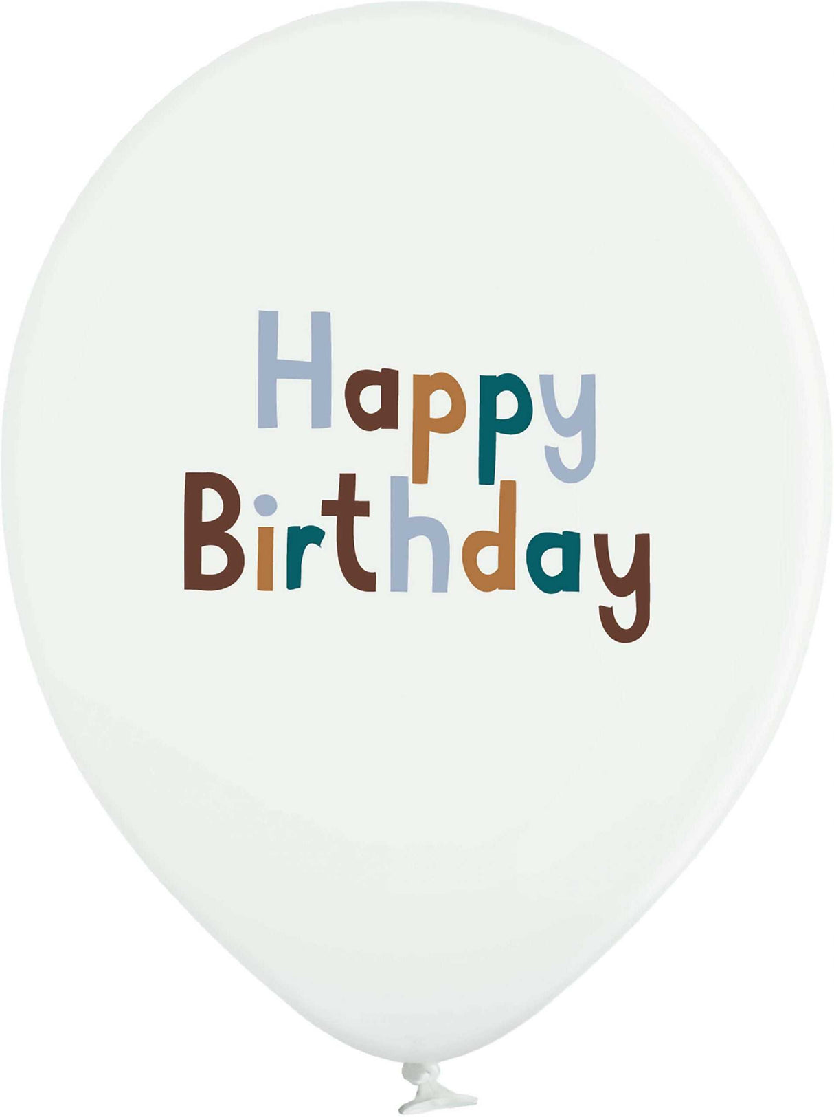 Geburtstags Ballons aus Naturkautschuk mit drei Prints, biologisch abbaubar, 12er Box, Ballons Geburtstag, hergestellt in EU