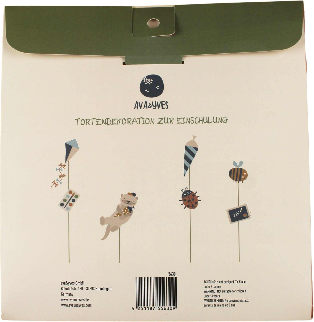 Cake Topper Nature Kids Einschulung