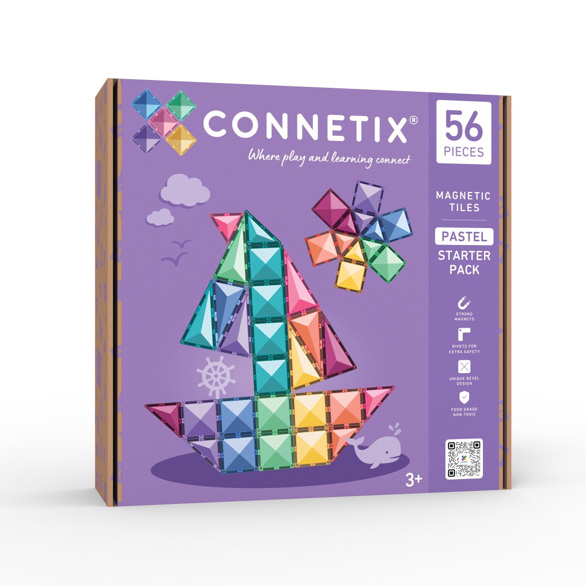 Magnetbausteine Pastel Starter Pack 56 Teile