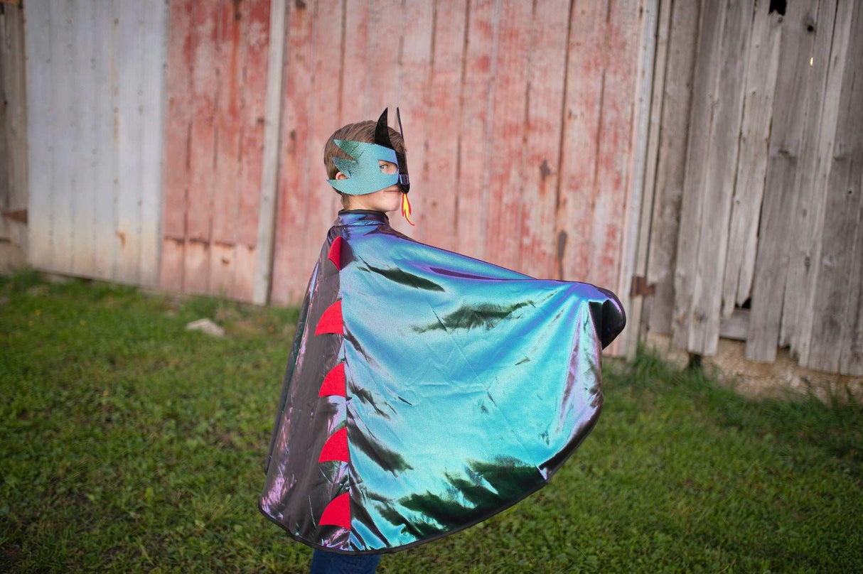 Drachenritter-Umhang & Maske 5-6 Jahre