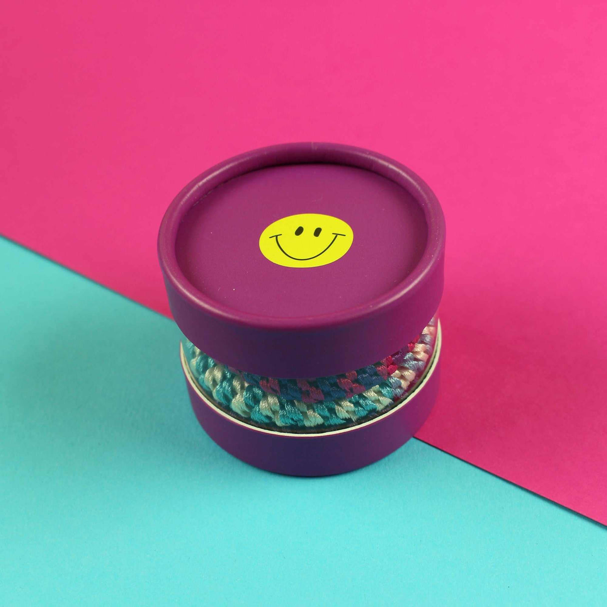 Haargummi-Set fuchsia/türkis