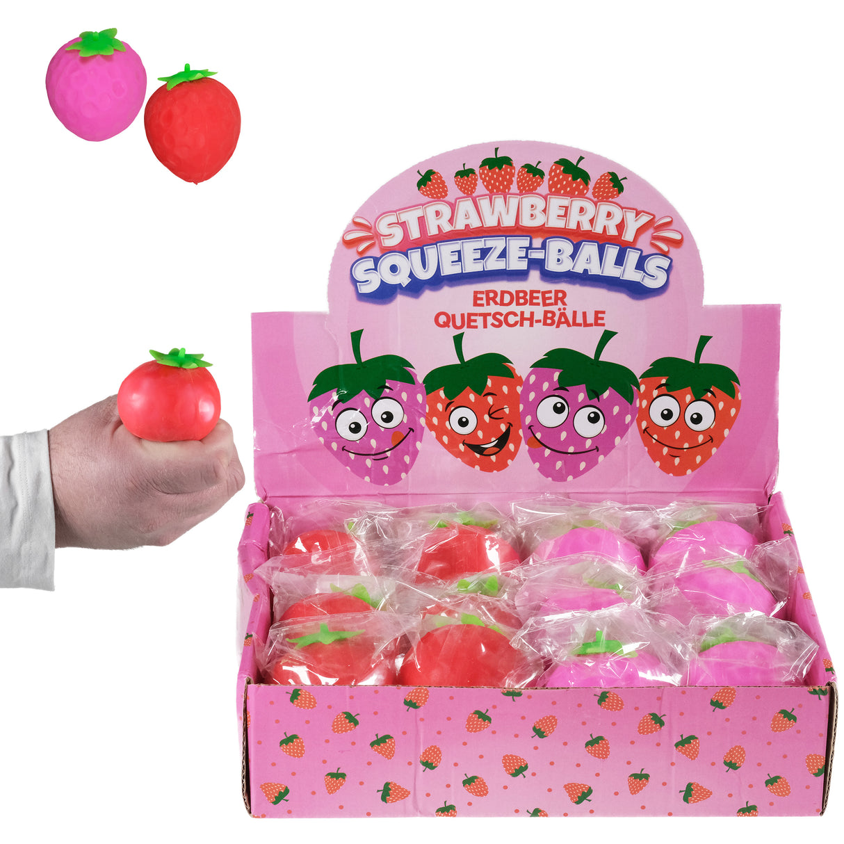 Quetschball Erdbeere