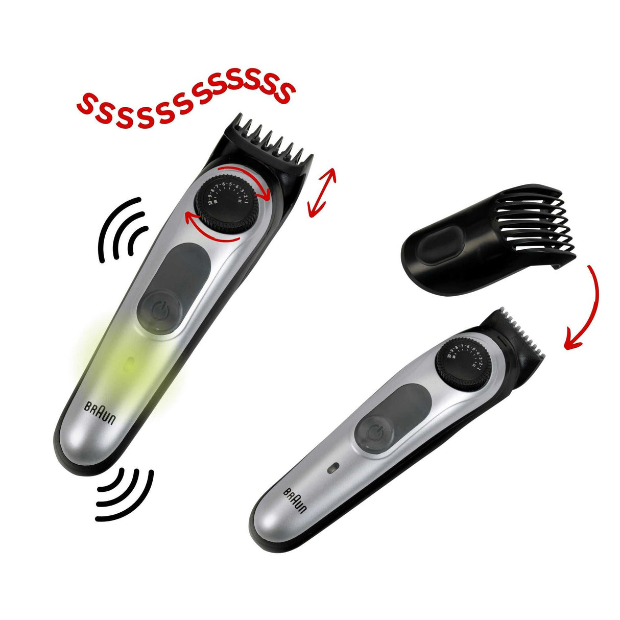 Braun - Barbergürtel mit Zubehör