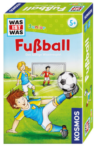 WAS IST WAS Junior Fußball Lernspiel mit Themenkarten, Spielfiguren und Motivkärtchen zum Training und Regeln