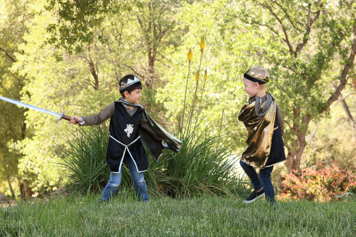 Ritter Kostüm 3 teilig, gold 7-8 Jahre