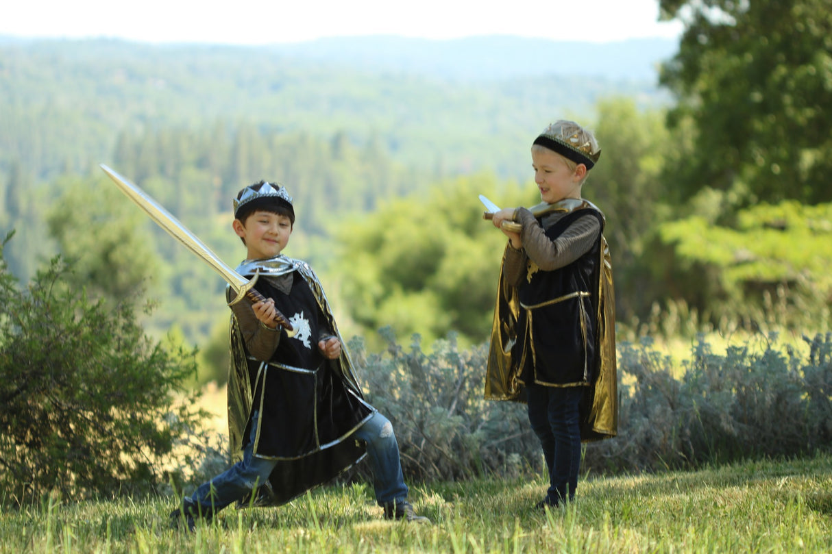 Ritter Kostüm 3 teilig, gold 7-8 Jahre