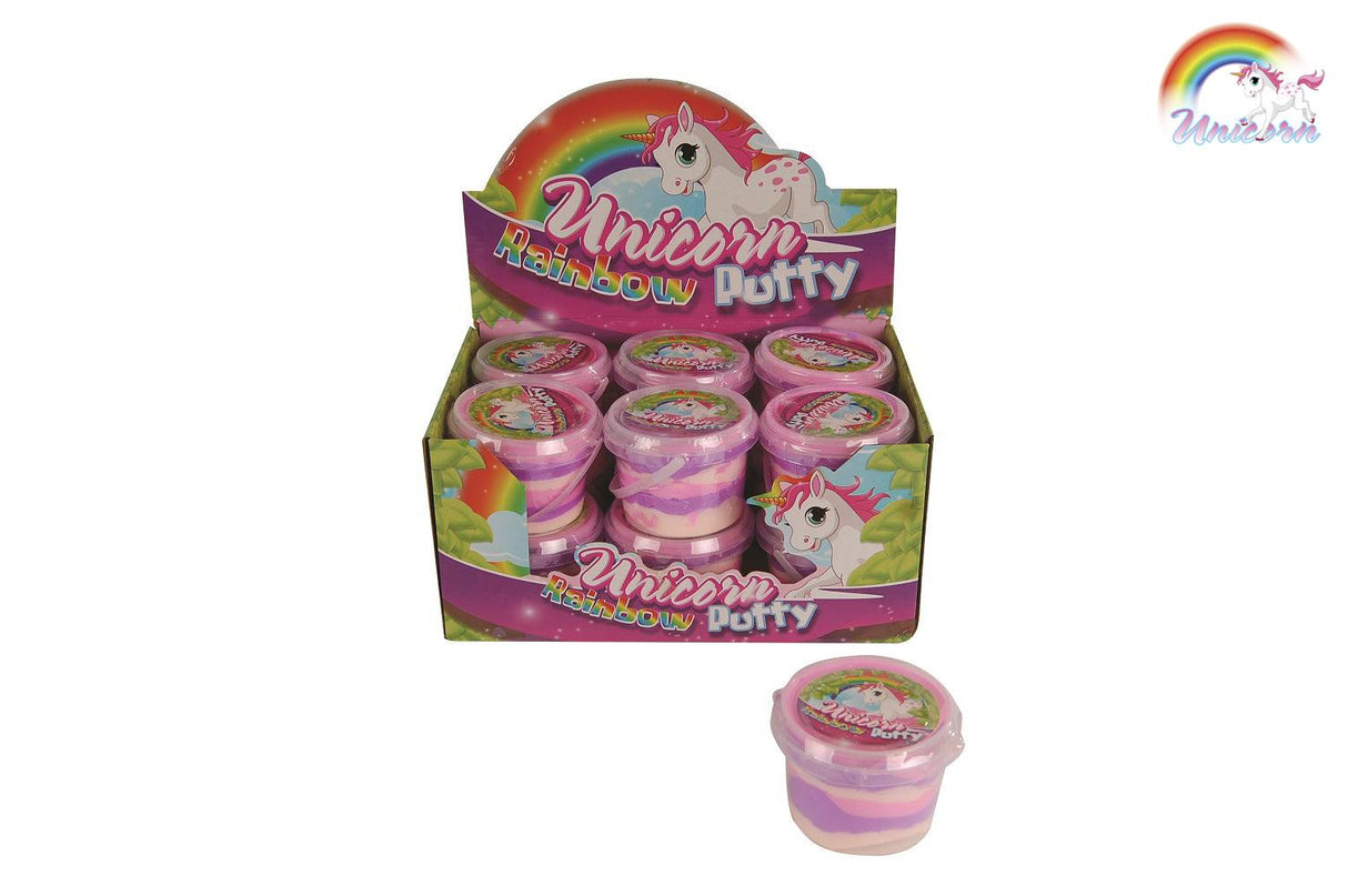 Hüpfknete Einhorn Regenbogen