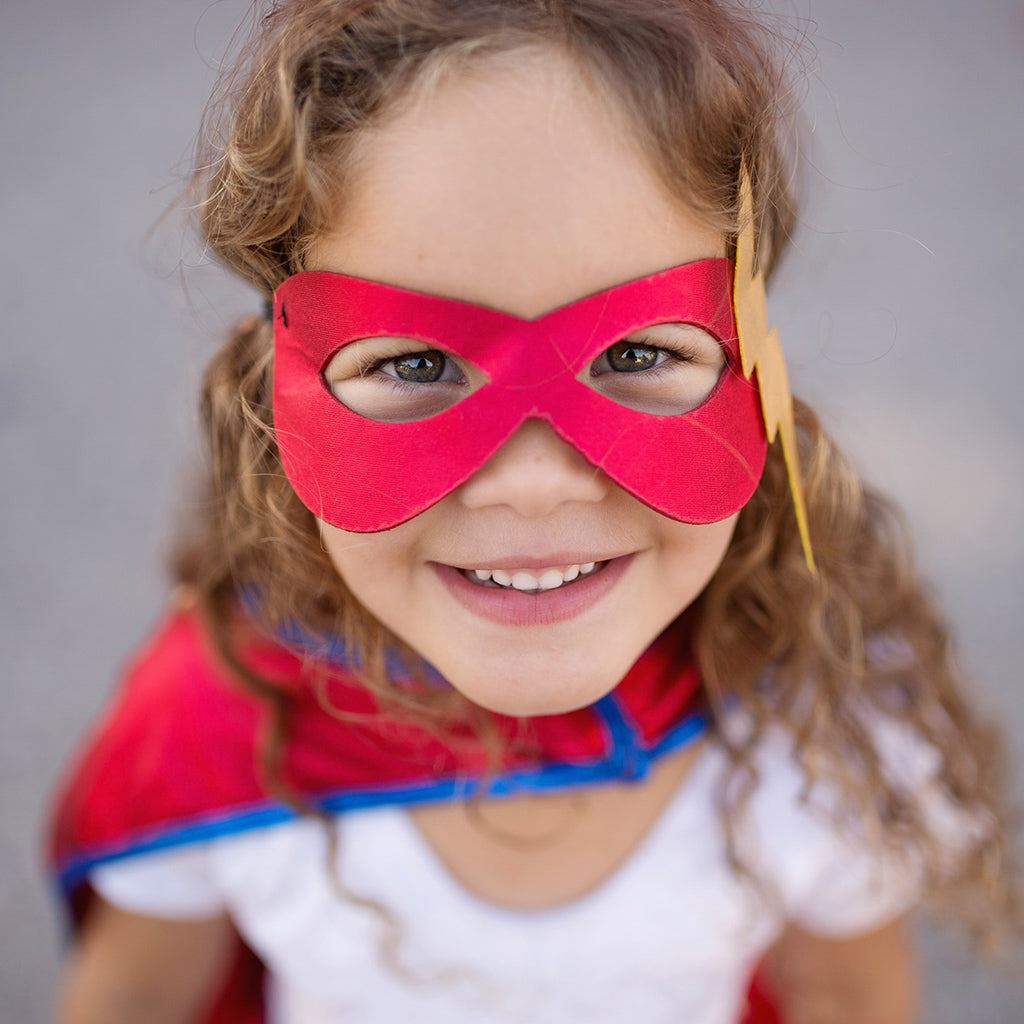 Superheldin Tutu & Umhang & Maske 6-8 Jahre