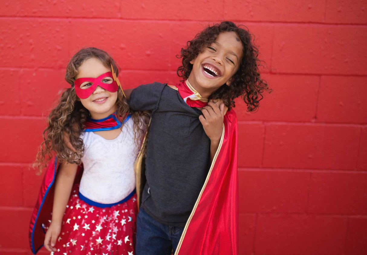 Superheldin Tutu & Umhang & Maske 6-8 Jahre