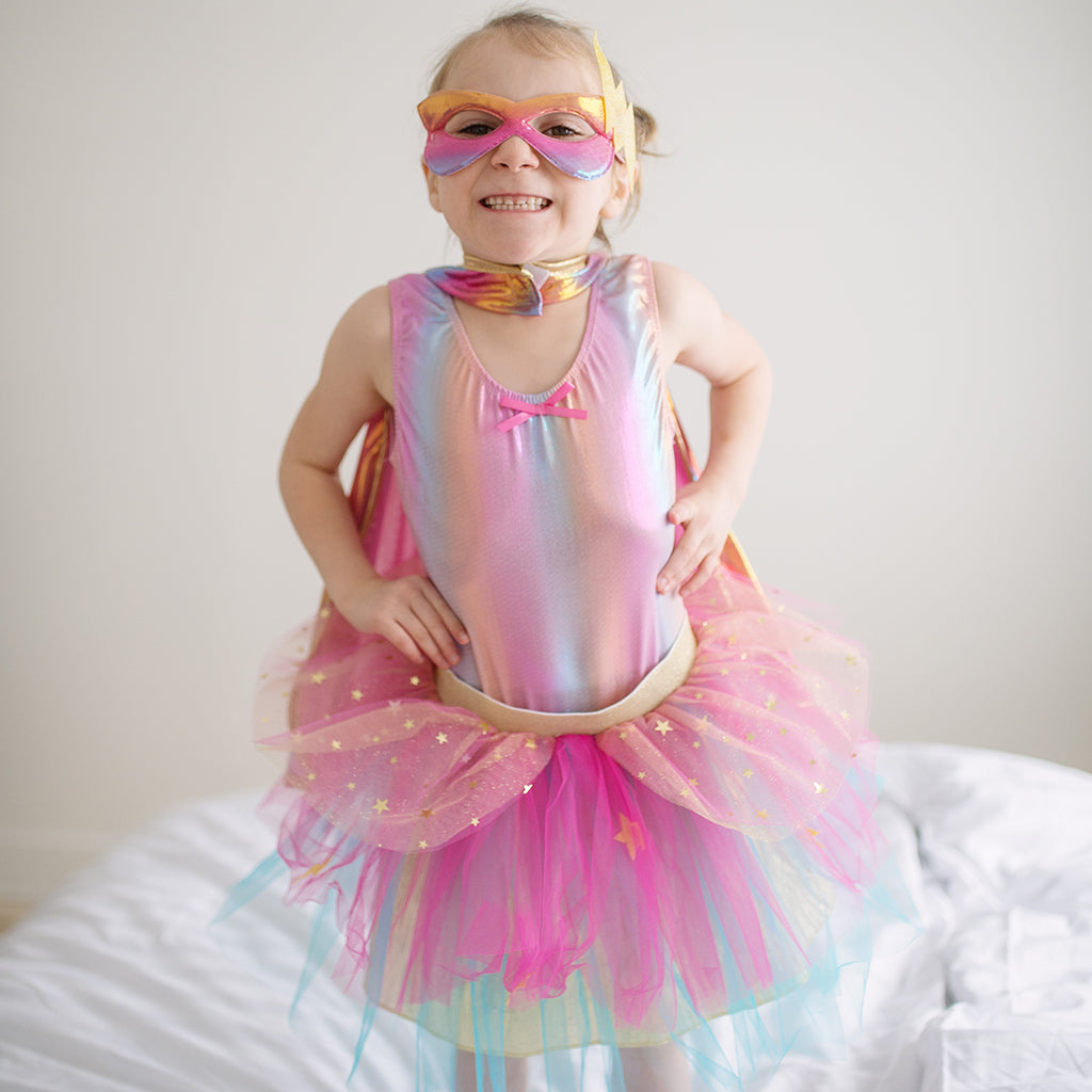Super-Duper Tutu & Umhang & Maske 4-6 Jahre