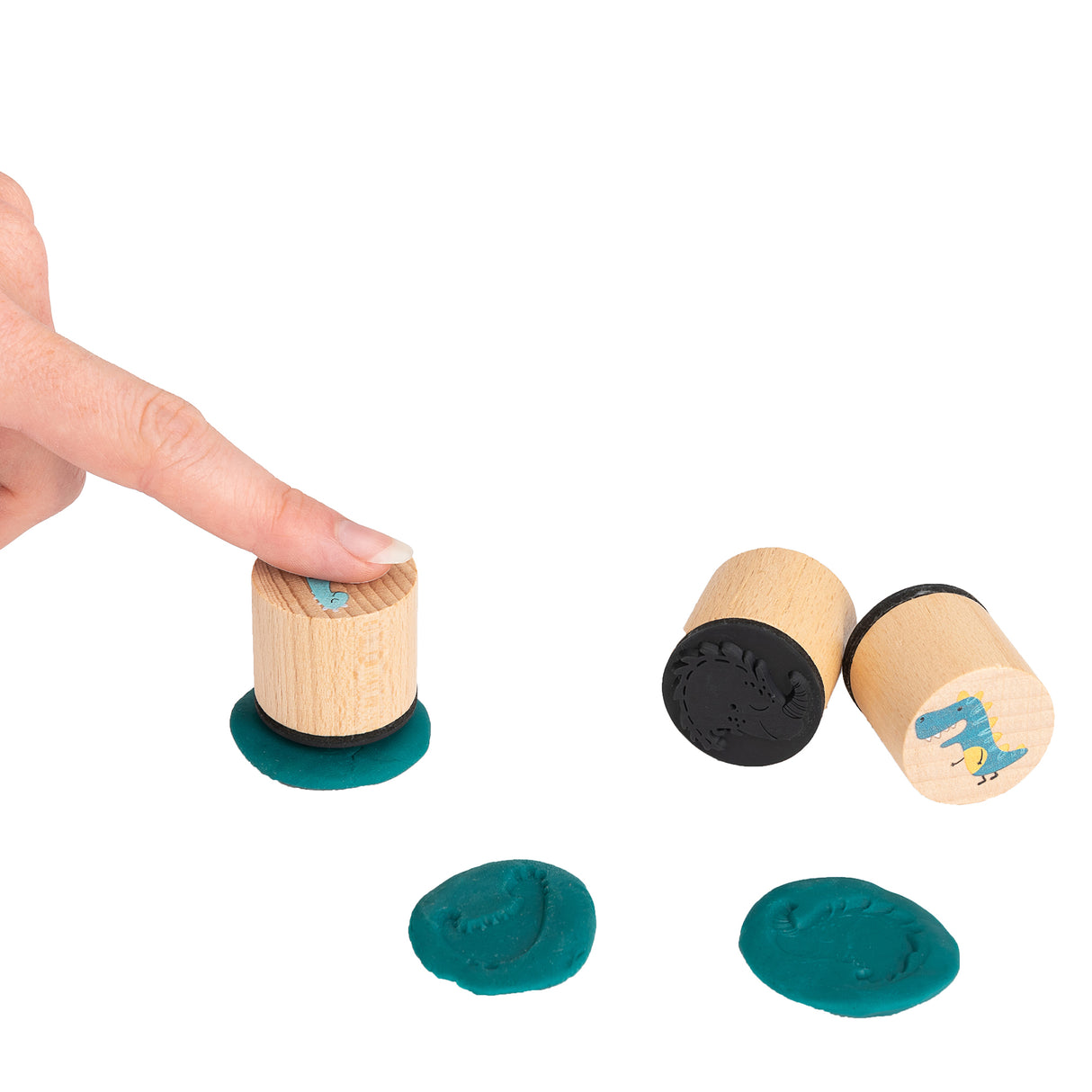 Holzstempel Set *Dinoz* für Knete