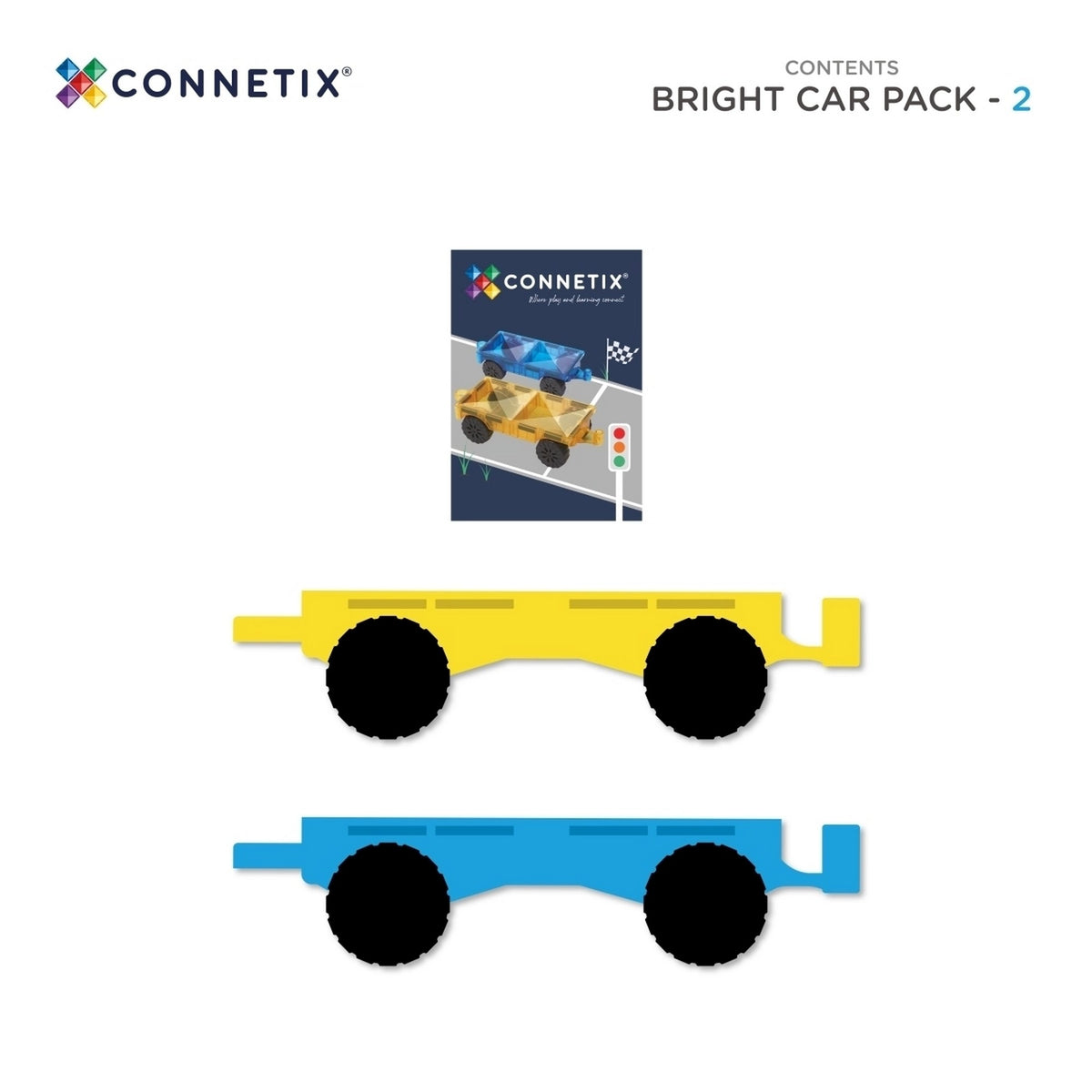 Magnetbausteine Bright Car Pack 2 Teile
