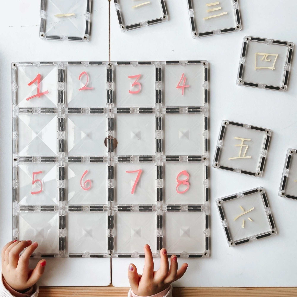 Magnetbausteine Clear Basisplatten - 2 Teile