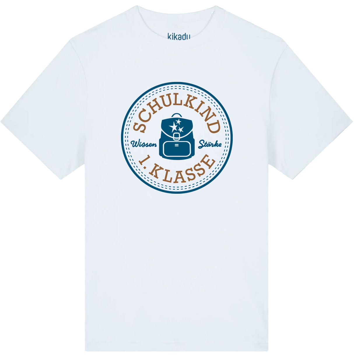 T-Shirt Schulkind Petrol 134/140 (GOTS)