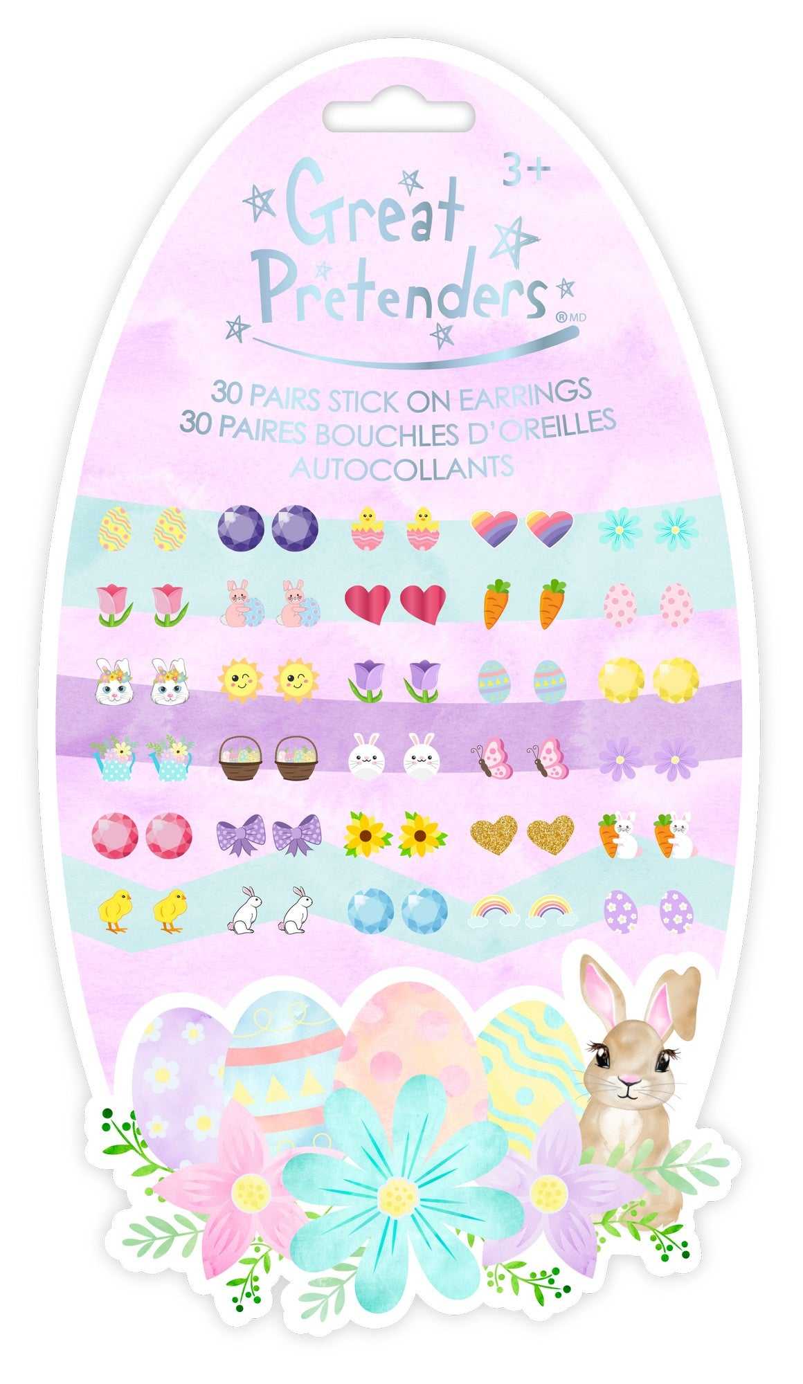 Osterhase Ohrsticker (30 Paar)