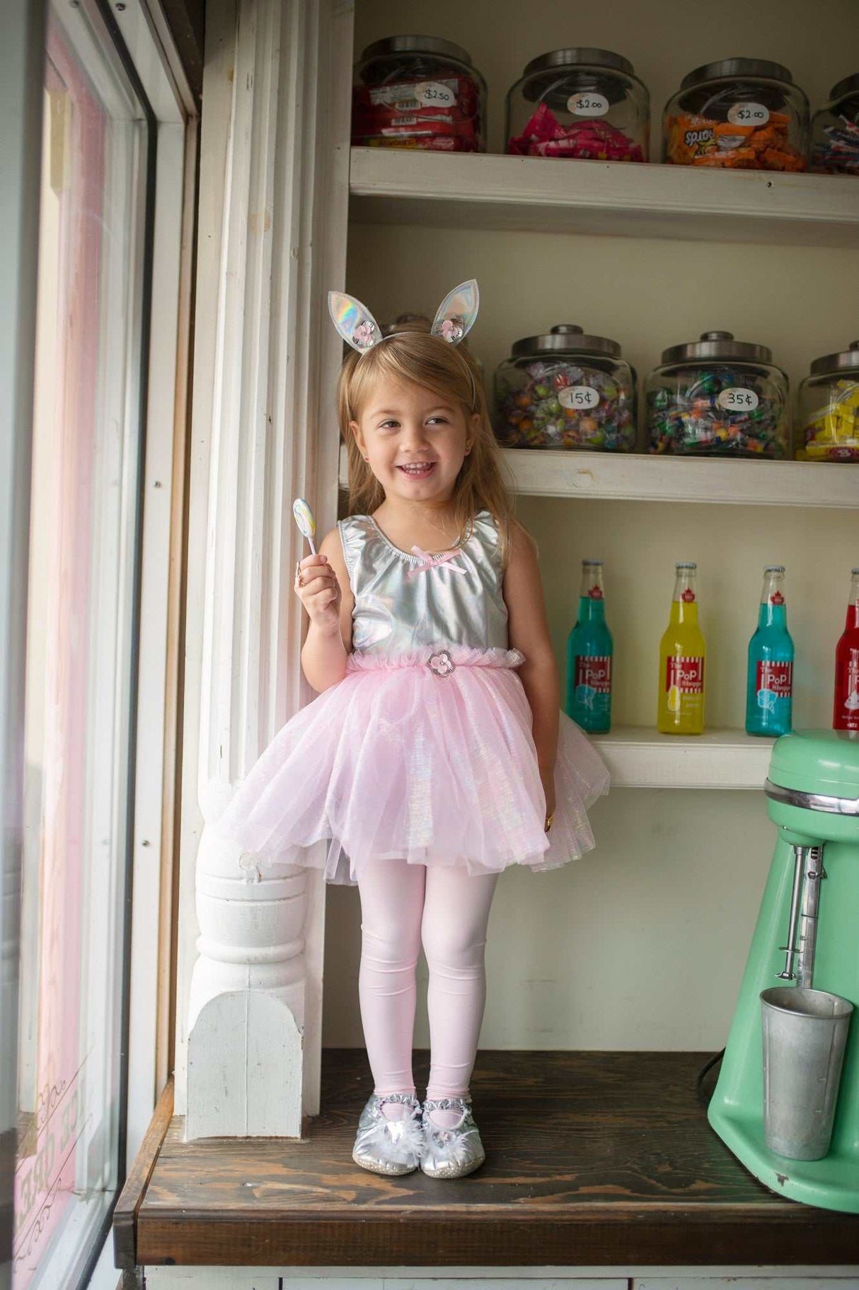 Schillernder Body 3-4 Jahre