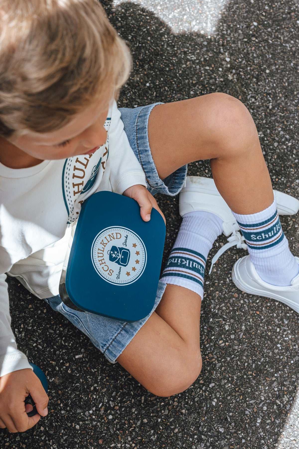 Schulkind- Socken 27-30/ Petrol
