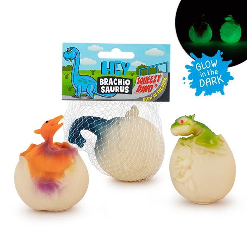 HEY DINO SQUEEZY DINO GLOW IN THE DARK