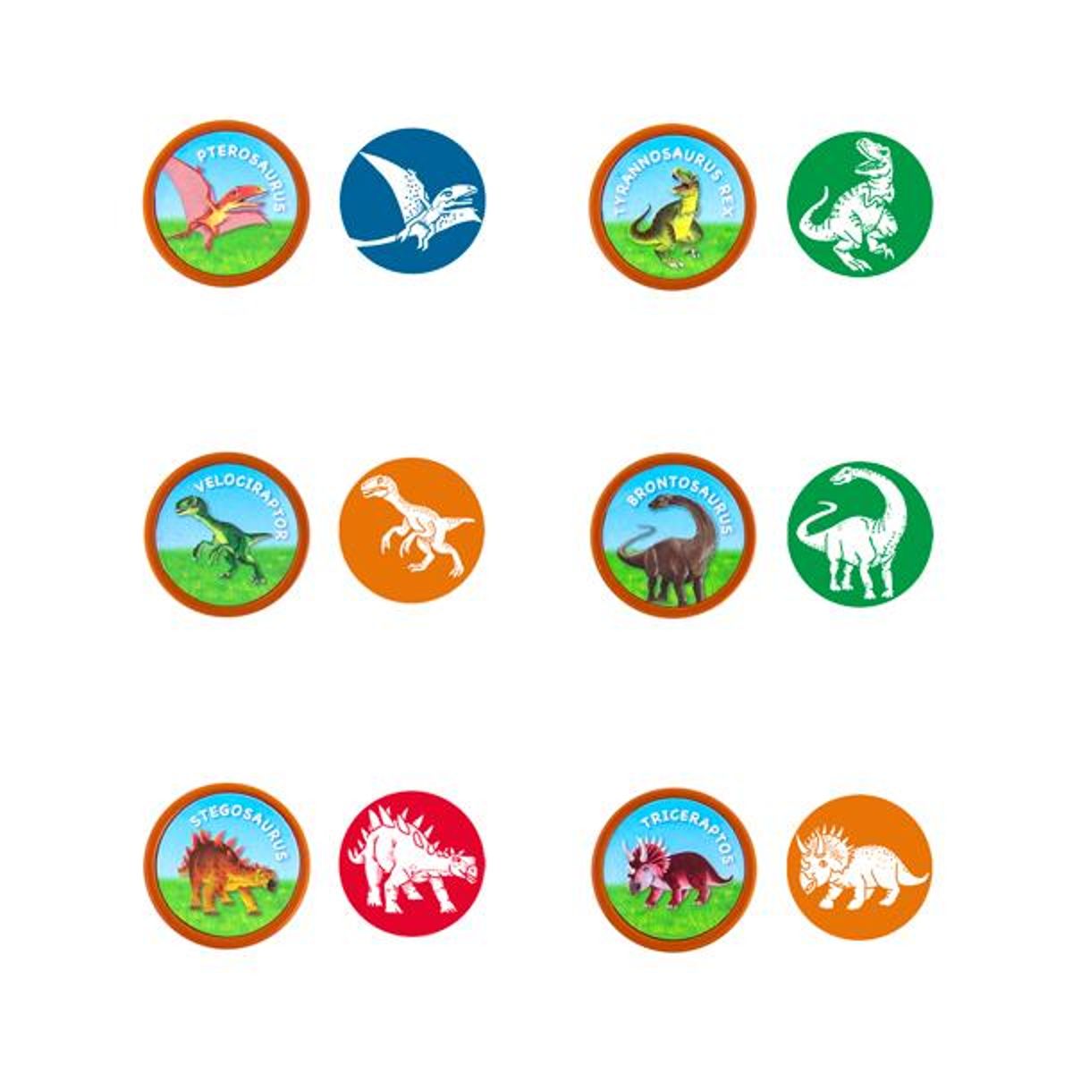 Dinosaurier-Arten Stempel (1 Stück)