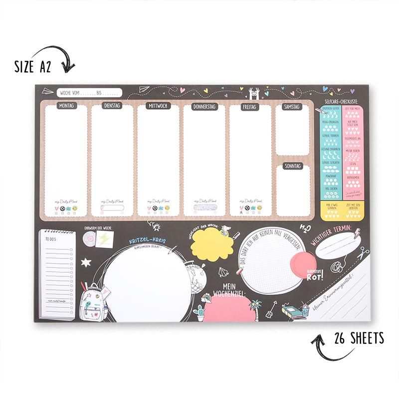 ALLES FÜR DIE SCHULE Schreibtischunterlage Feelgood