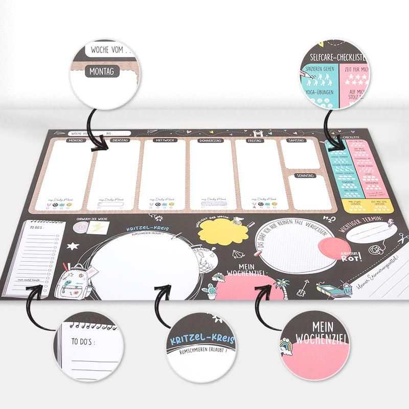 ALLES FÜR DIE SCHULE Schreibtischunterlage Feelgood