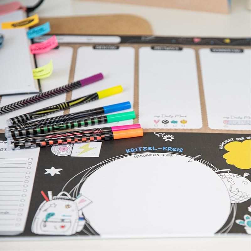 ALLES FÜR DIE SCHULE Schreibtischunterlage Feelgood