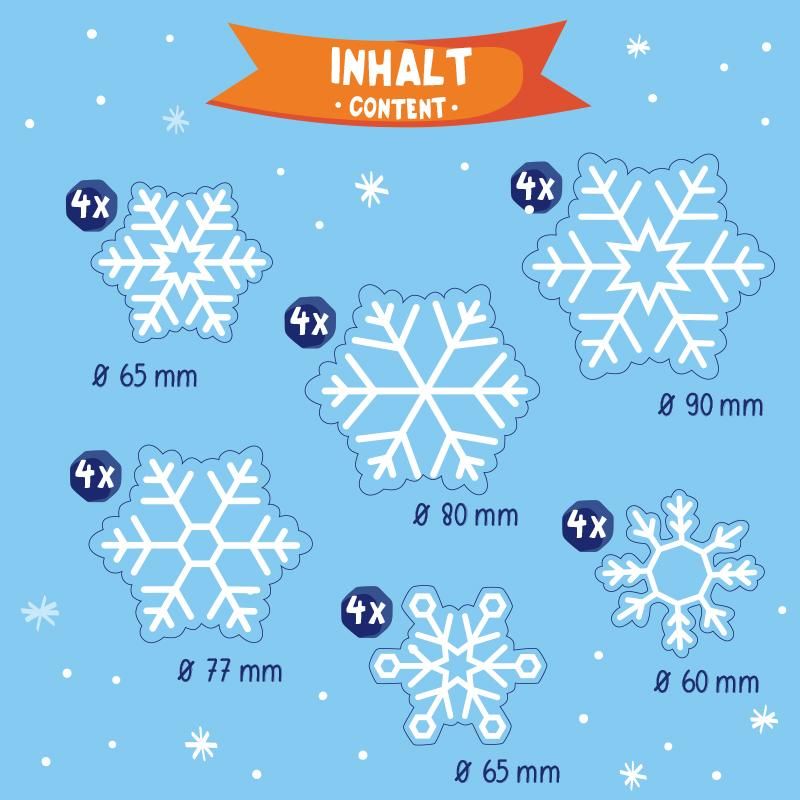 MAGIC MOMENTS Fenster-Sticker Schneekristalle