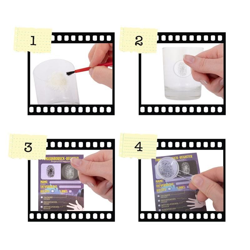 City Agents Fingerabdruck-Set 6tlg.