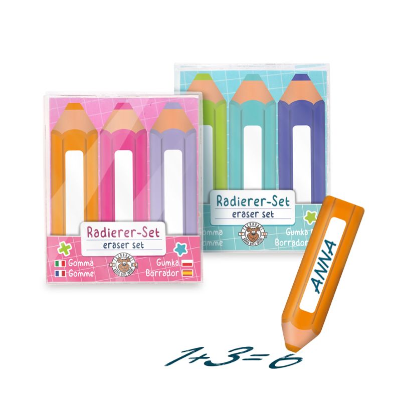 ABC-Champions Radierer Stifte