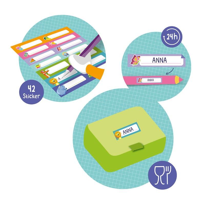 ABC CHAMPIONS Namenssticker Set