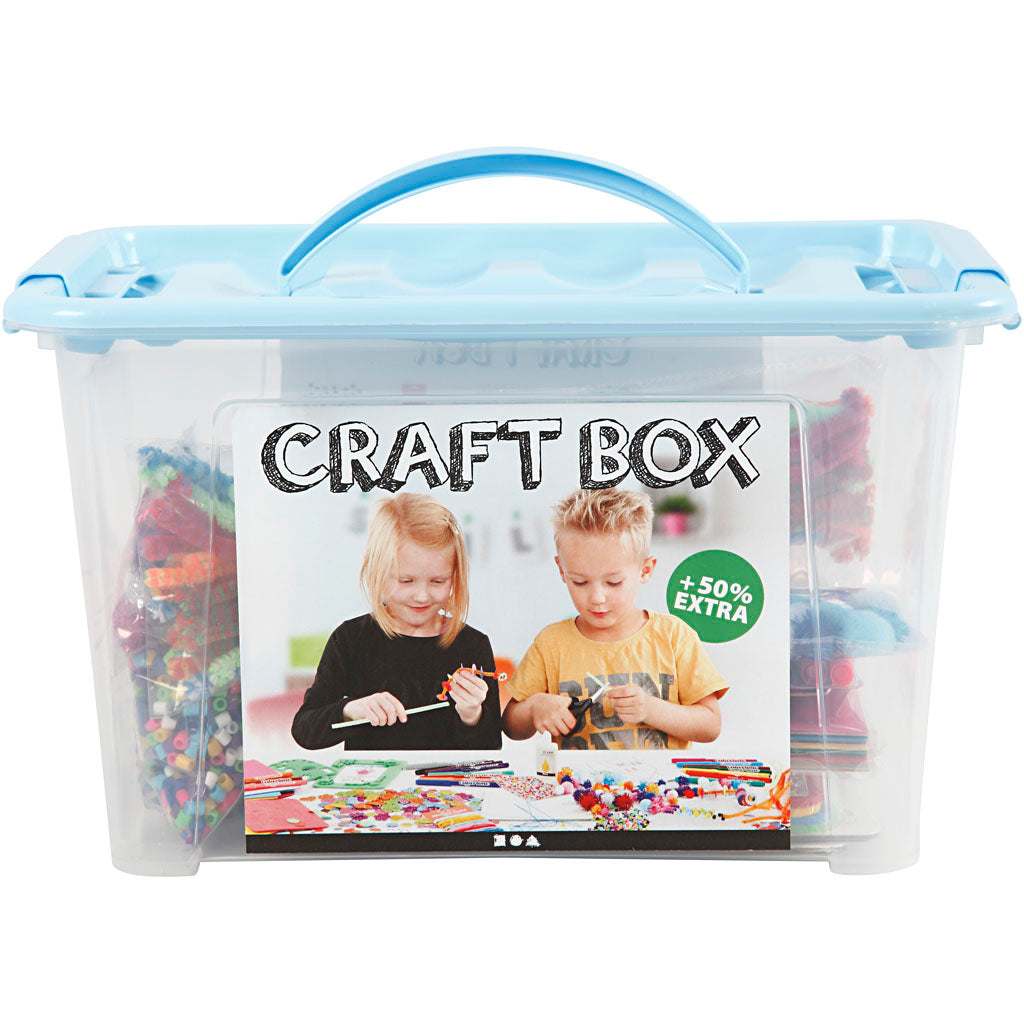 Kunststoffbox mit umfangreichem Kreativmaterial für Bastelprojekte von Creativ Company