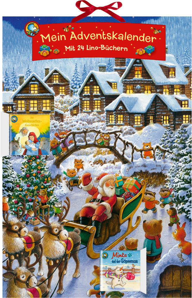 Mein Adventskalender - Mit 24 Lino-Büchern