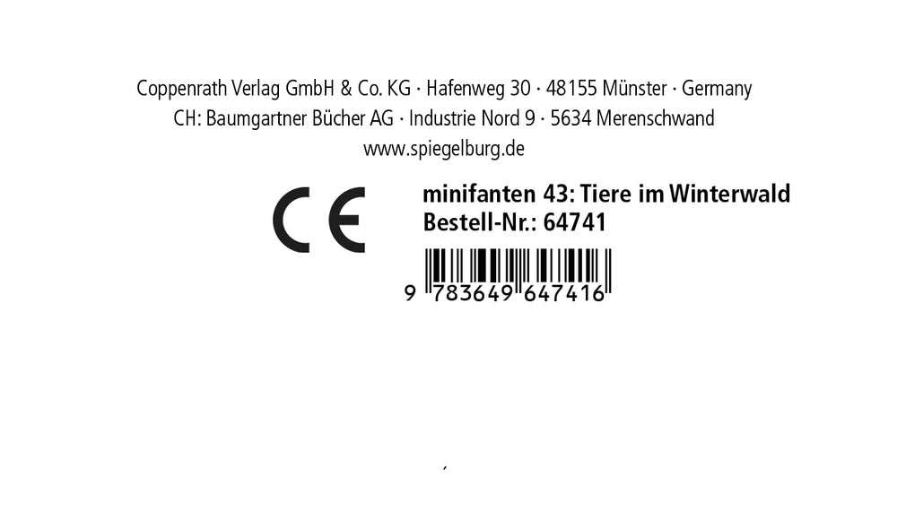 minifanten 43: Tiere im Winterwald
