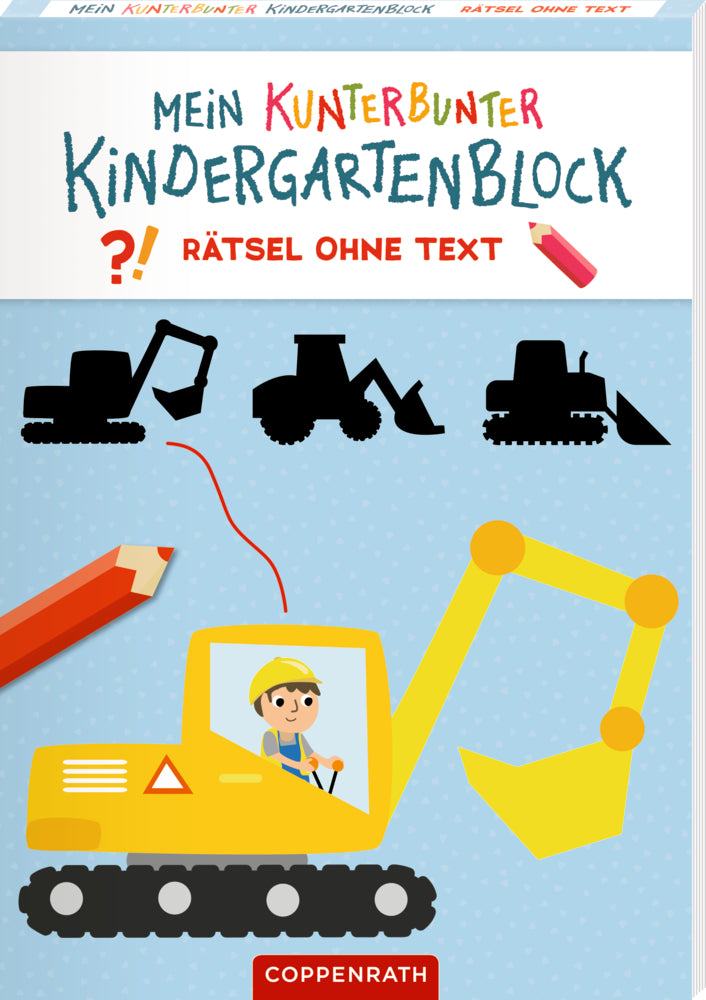 Mein Kindergartenblock: Rätsel ohne Text - Fahrzeuge