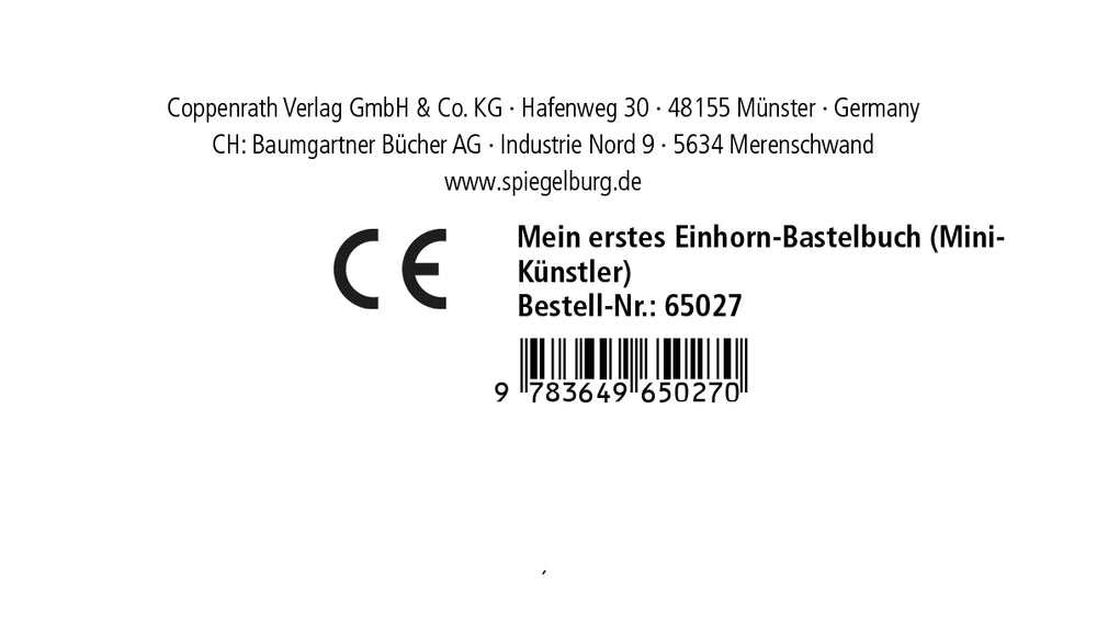 Mein erstes Einhorn-Bastelbuch