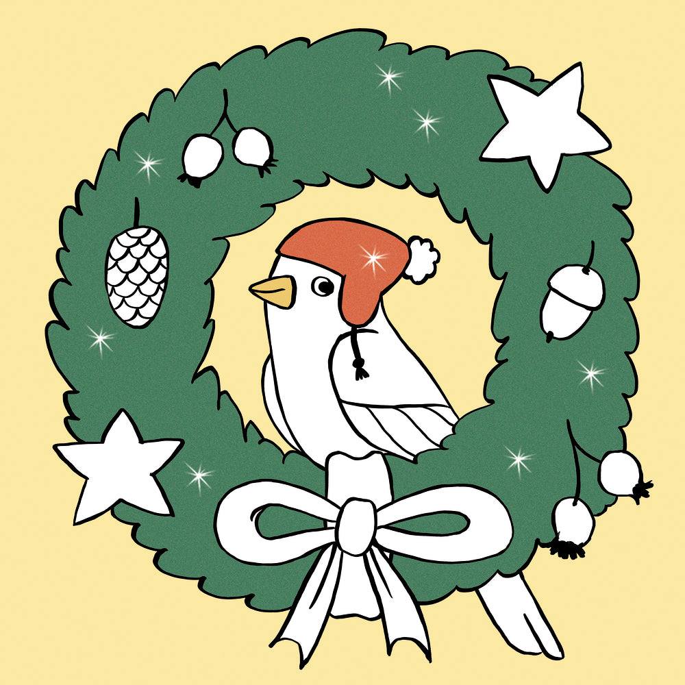 Glitzer-Malblock: Frohe Weihnachten!