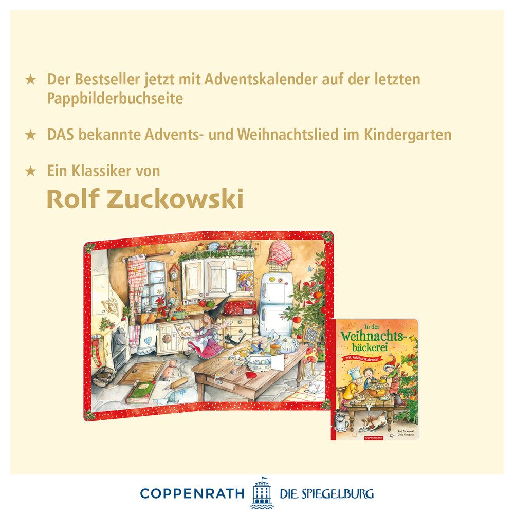 In der Weihnachtsbäckerei - Buch mit Adventskalender