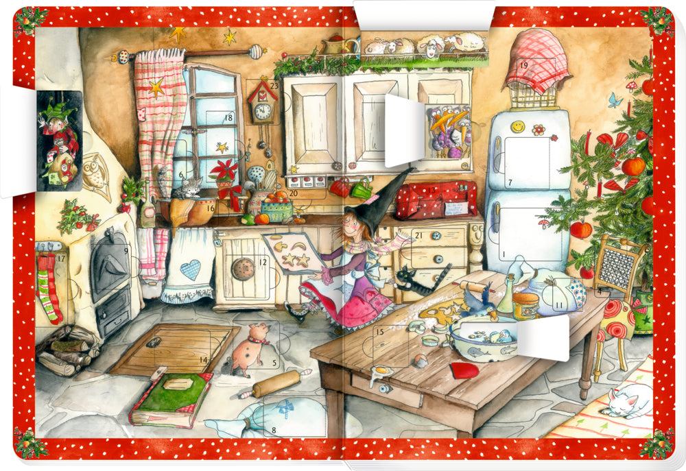 In der Weihnachtsbäckerei - Buch mit Adventskalender