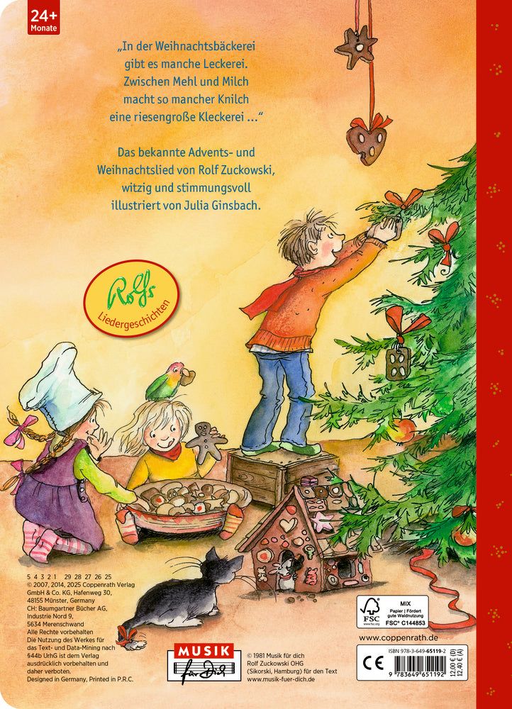 In der Weihnachtsbäckerei - Buch mit Adventskalender