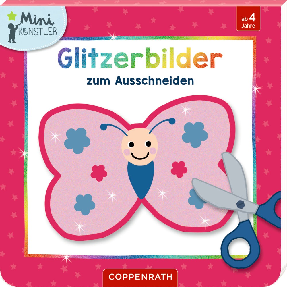 Mit der Schere schneiden-Glitzerbilder (1Stück)
