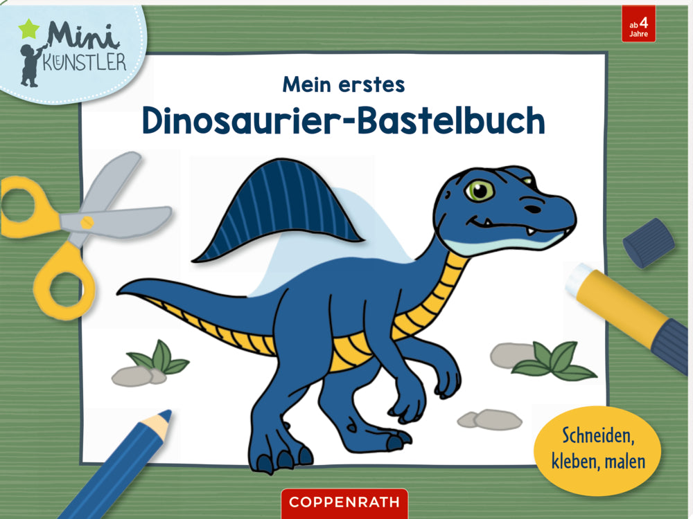 Mein 1.Dino-Bastelbuch: Schneiden, kleben, malen